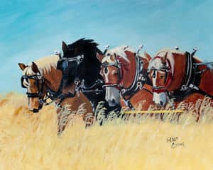 Oil painting by Ellen Lorne — Heavy Work